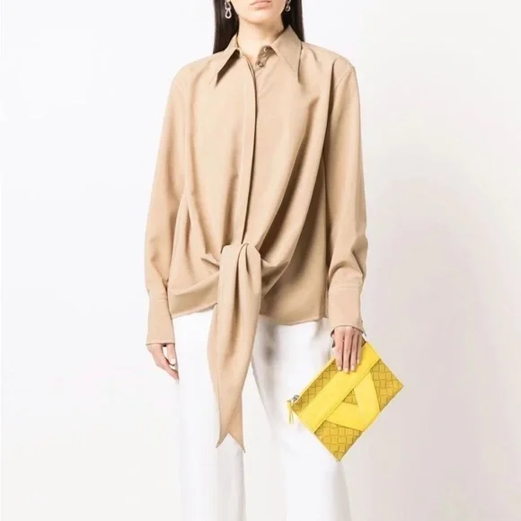 JW ANDERSON Waterfall poplin shirt, size 2